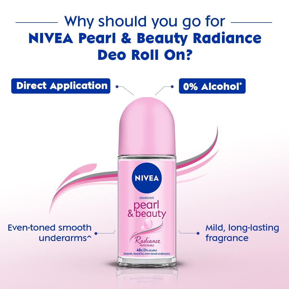 Nivea Women Deodorant Roll On Pearl & Beauty Radiance 50 Ml – view 3
