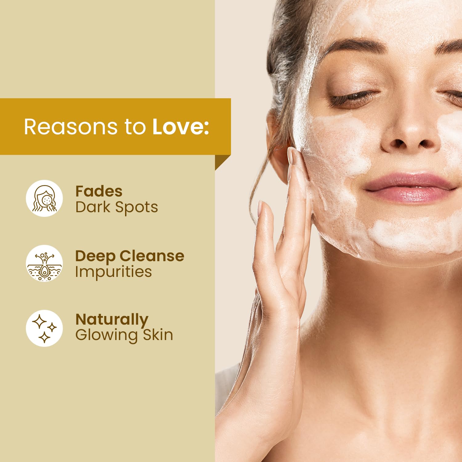 Mother Sparsh Turmeric Healing Face Wash For Hyperpigmentation, Dark Spots & Radiant Complexion – view 2