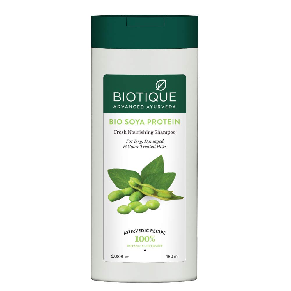 Biotique Bio Soya Protein Fresh Nourishing Shampoo 180 ml bottle