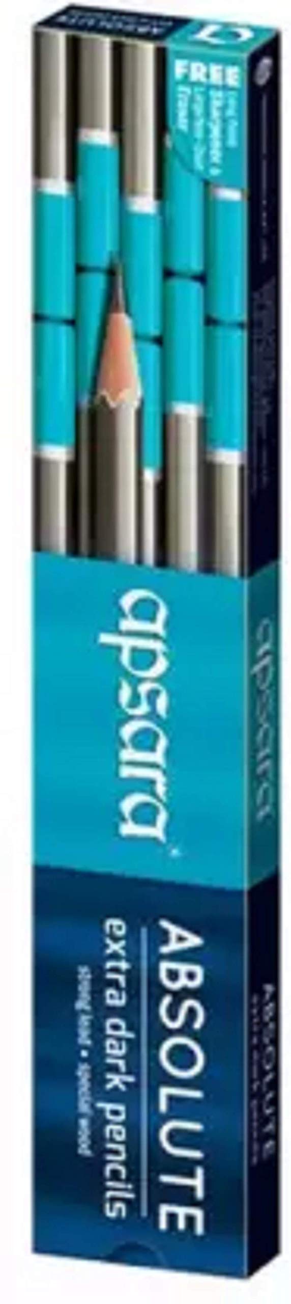 Blue and silver Apsara Absolute pencils with included sharpener