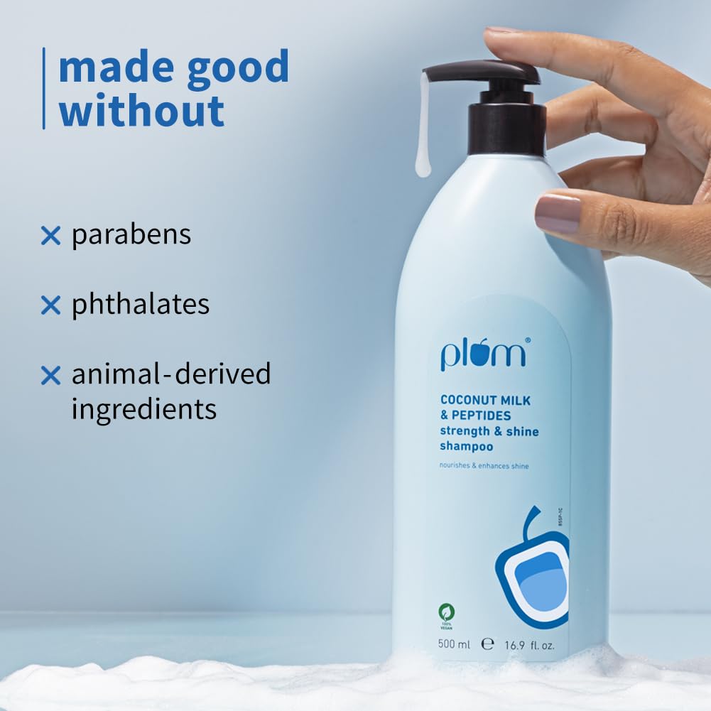 Plum Coconut Milk & Peptides Shampoo for Dry & Frizzy Hair – view 5
