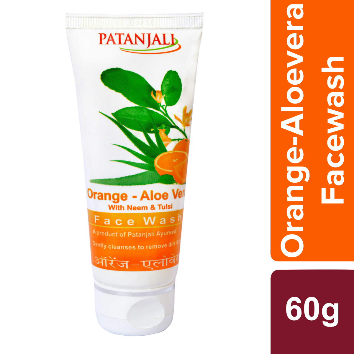 Patanjali Orange Aloevera Face Wash 60 g – view 1