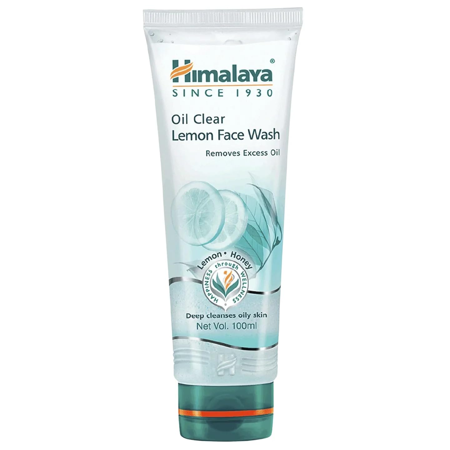 Front pack of Himalaya lemon face wash 100ml tube