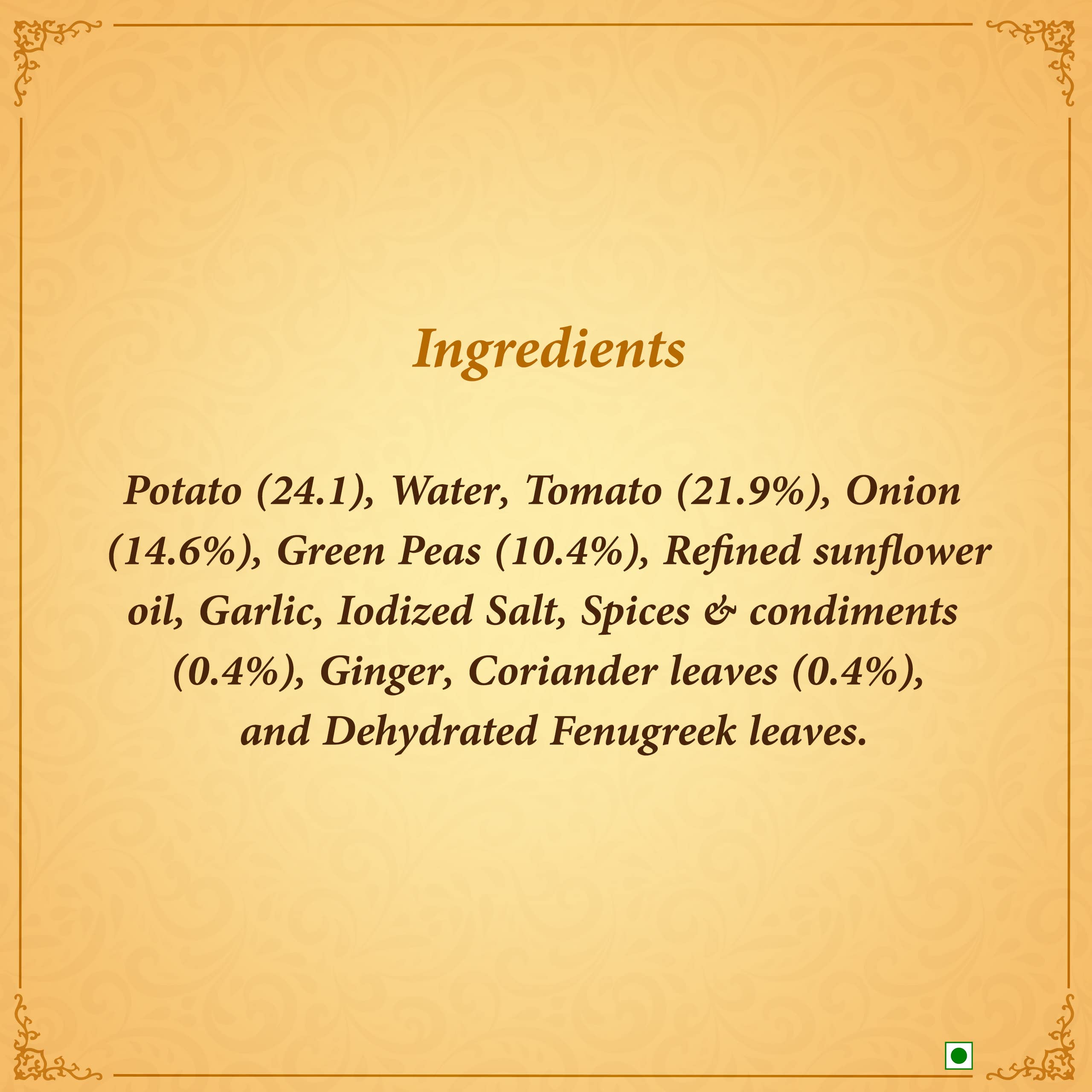 Kitchens of India Aloo Matar, ITC Ready to Eat Indian Dish, Just Heat and Eat, 285g – view 7
