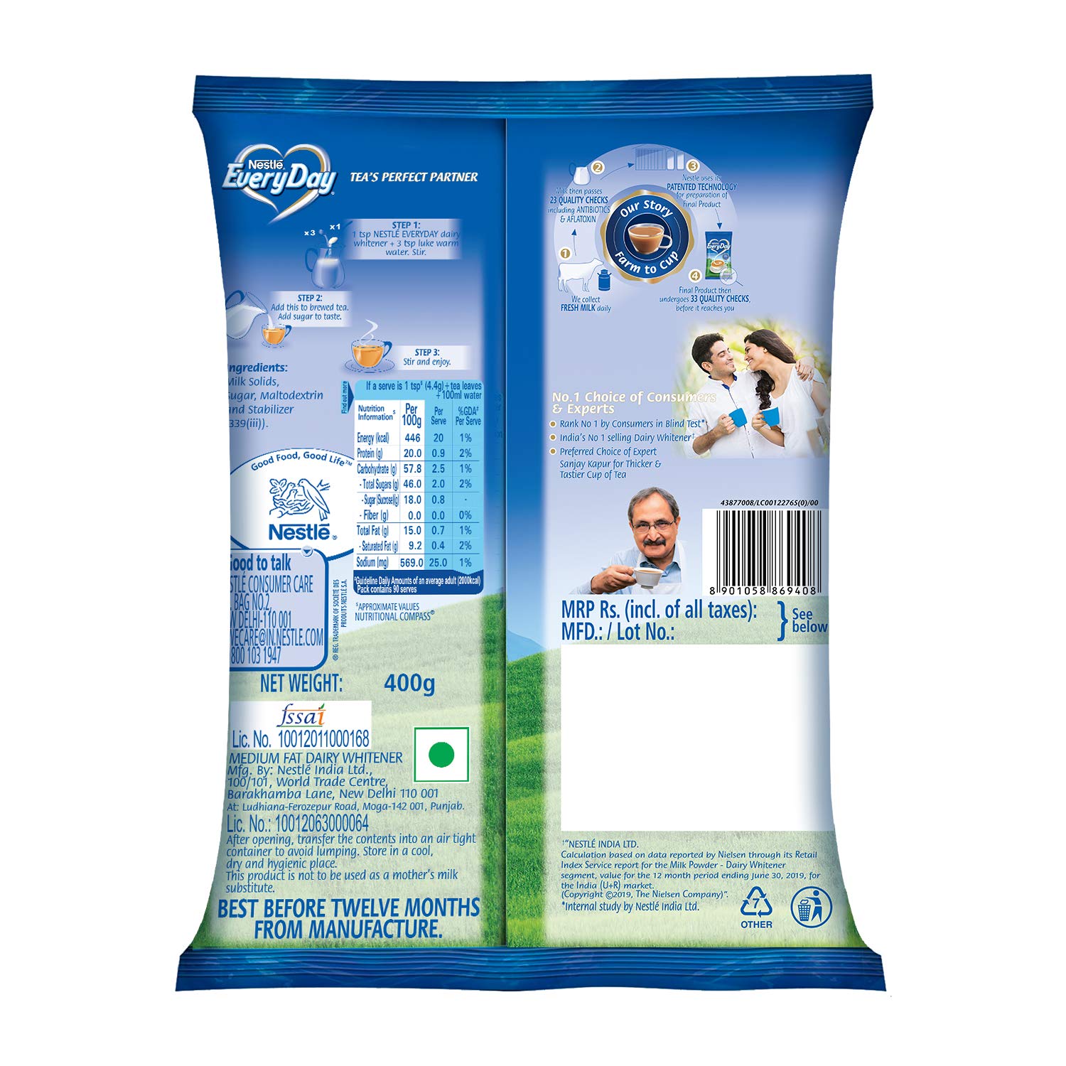Nestle Everyday Dairy Whitening Powder, 400g – view 2