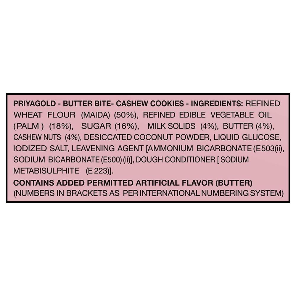 Priyagold Butter Bite Cashew Cookies 520 G – view 4