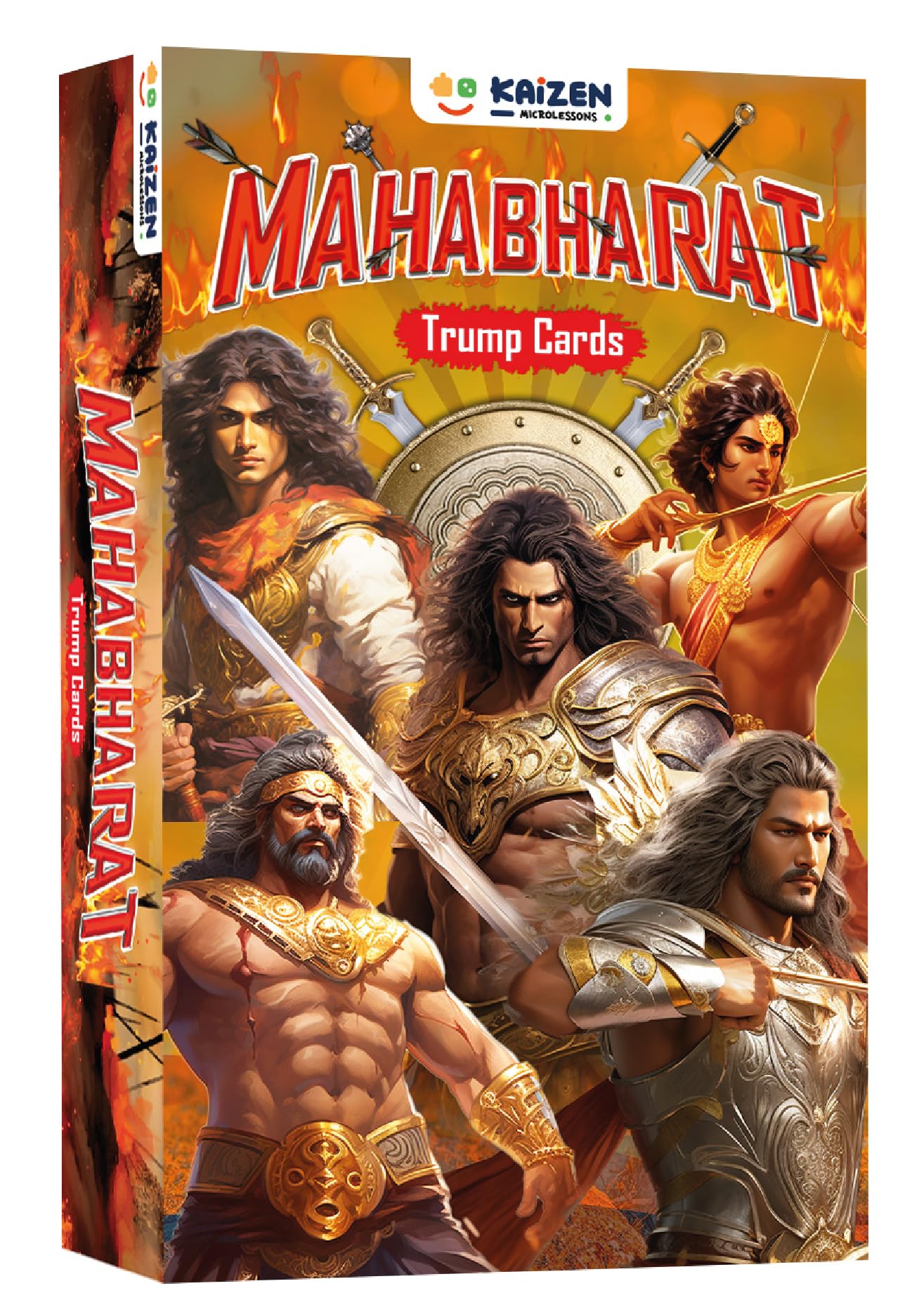 Kaizen MicroLessons Mahabharat Trump Cards for All Ages. Learn Indian Culture and Heritage While Playing