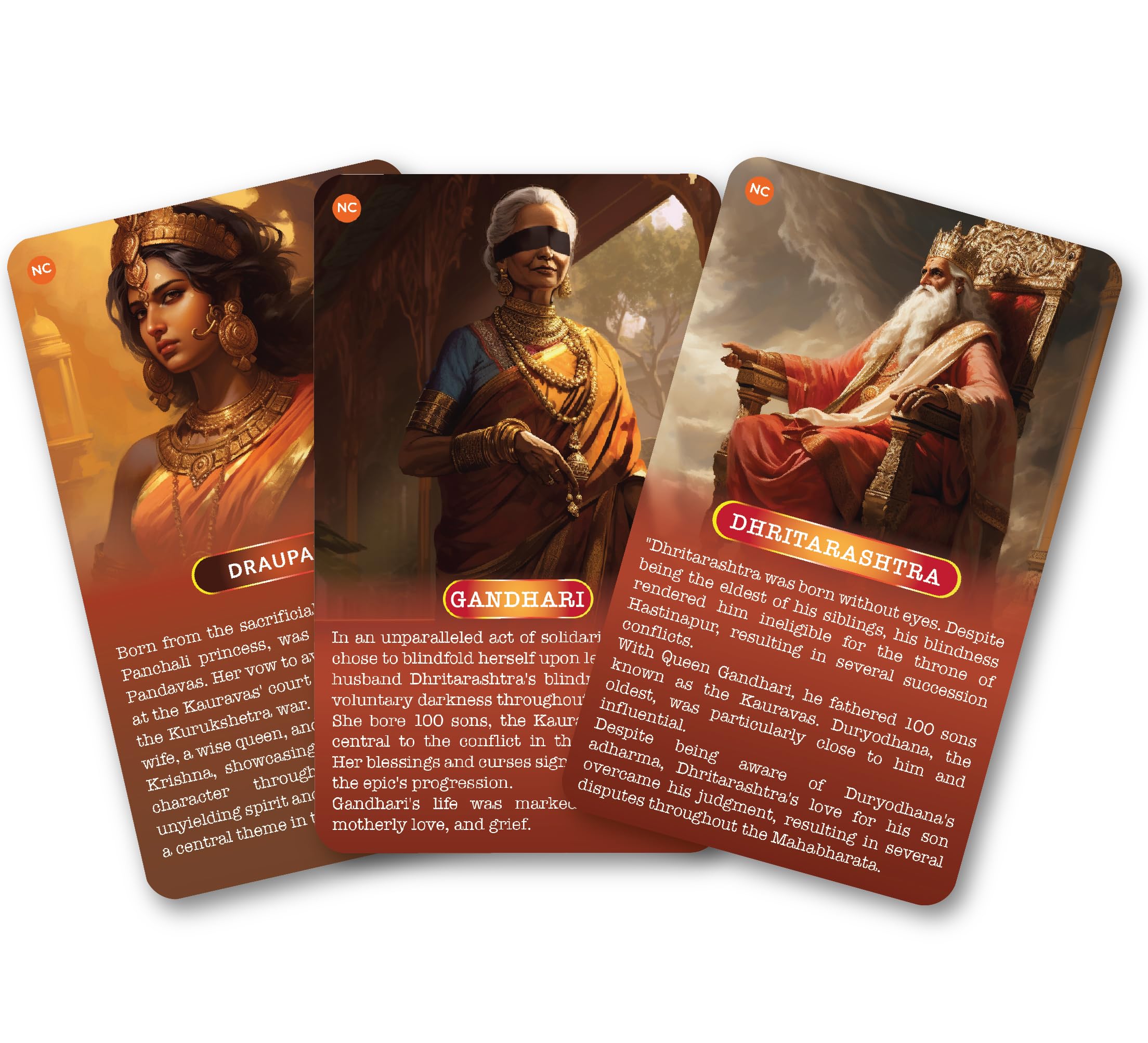 Kaizen MicroLessons Mahabharat Trump Cards for All Ages. Learn Indian Culture and Heritage While Playing – view 6