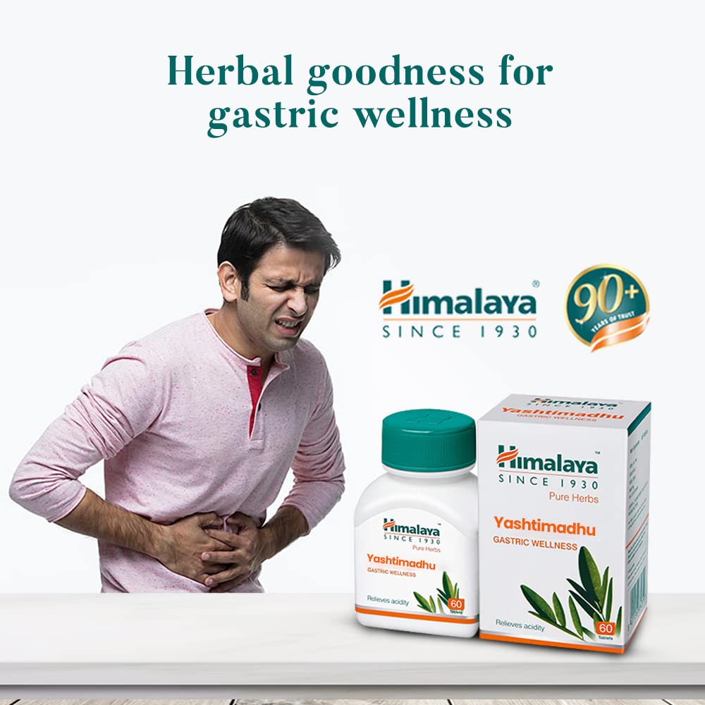 Himalaya Wellness Pure Herbs Yashtimadhu Gastric Wellness - Pack of 60 Tablet – view 2