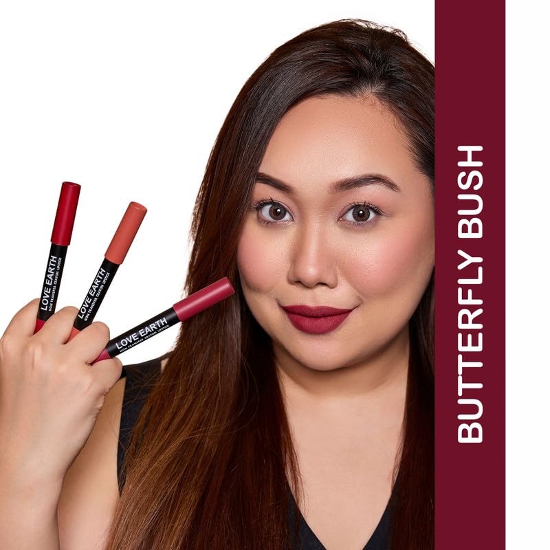 Love Earth Non-Transfer Crayon Lipstick-Butterfly Bush – view 3