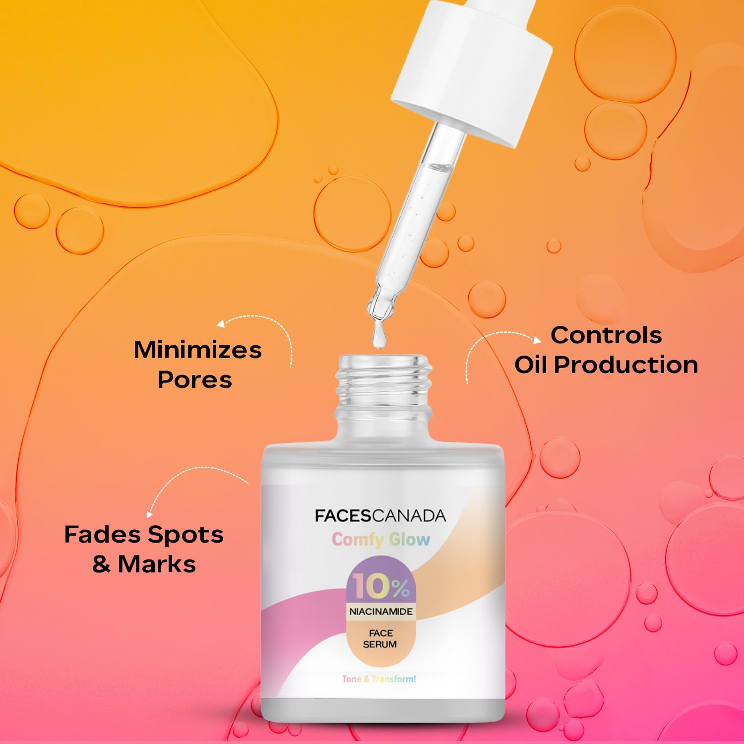 FACES CANADA Comfy Glow 10% Niacinamide Face Serum - 15ml – view 2