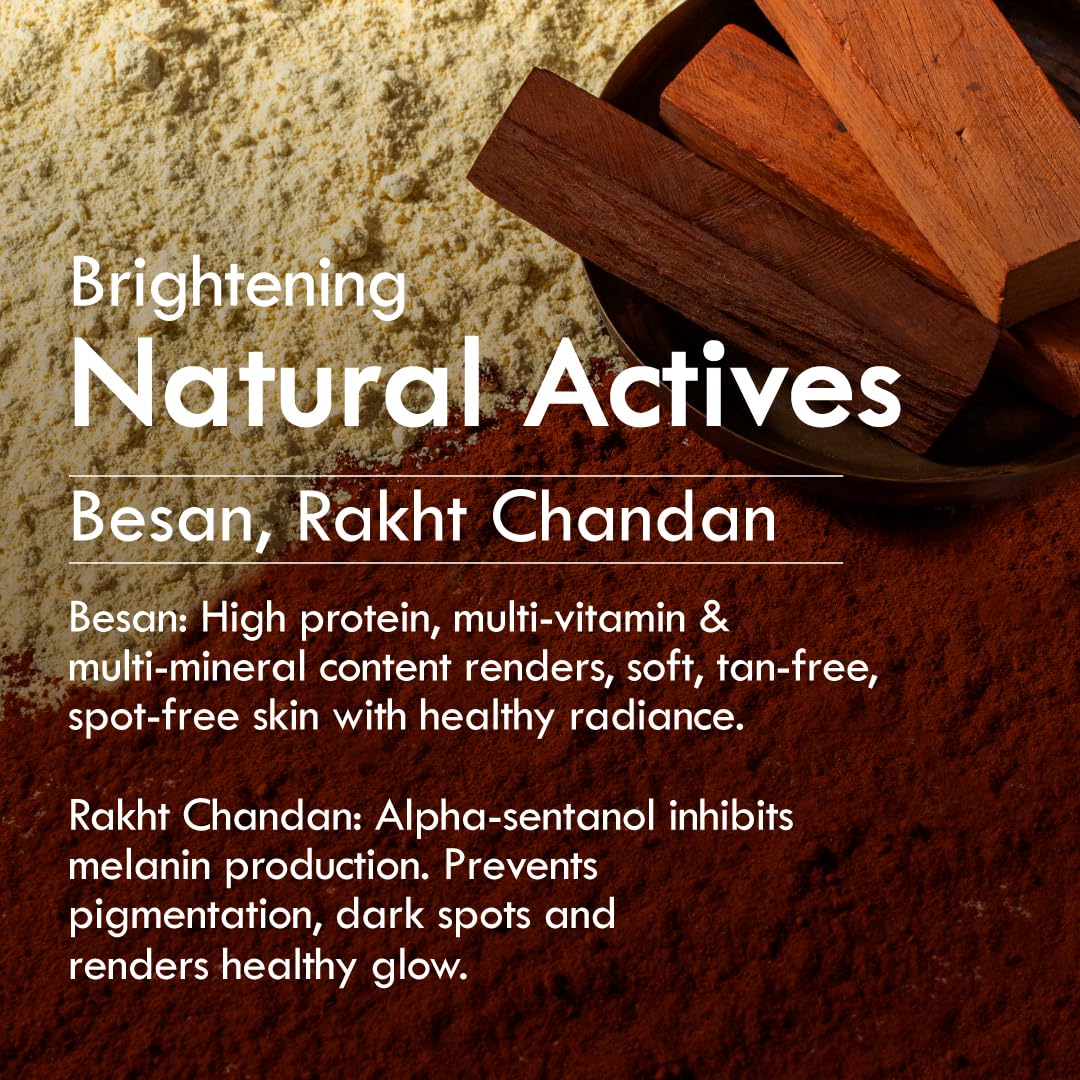 Nat Habit Ubtan Face Wash, Fresh Daily Tikta For Men & Women, Skin Brightening With Activated Wild Turmeric, Suitable For All Skin Types, Chemical & Sulphate Free (Pack of 2 X 100g) – view 2