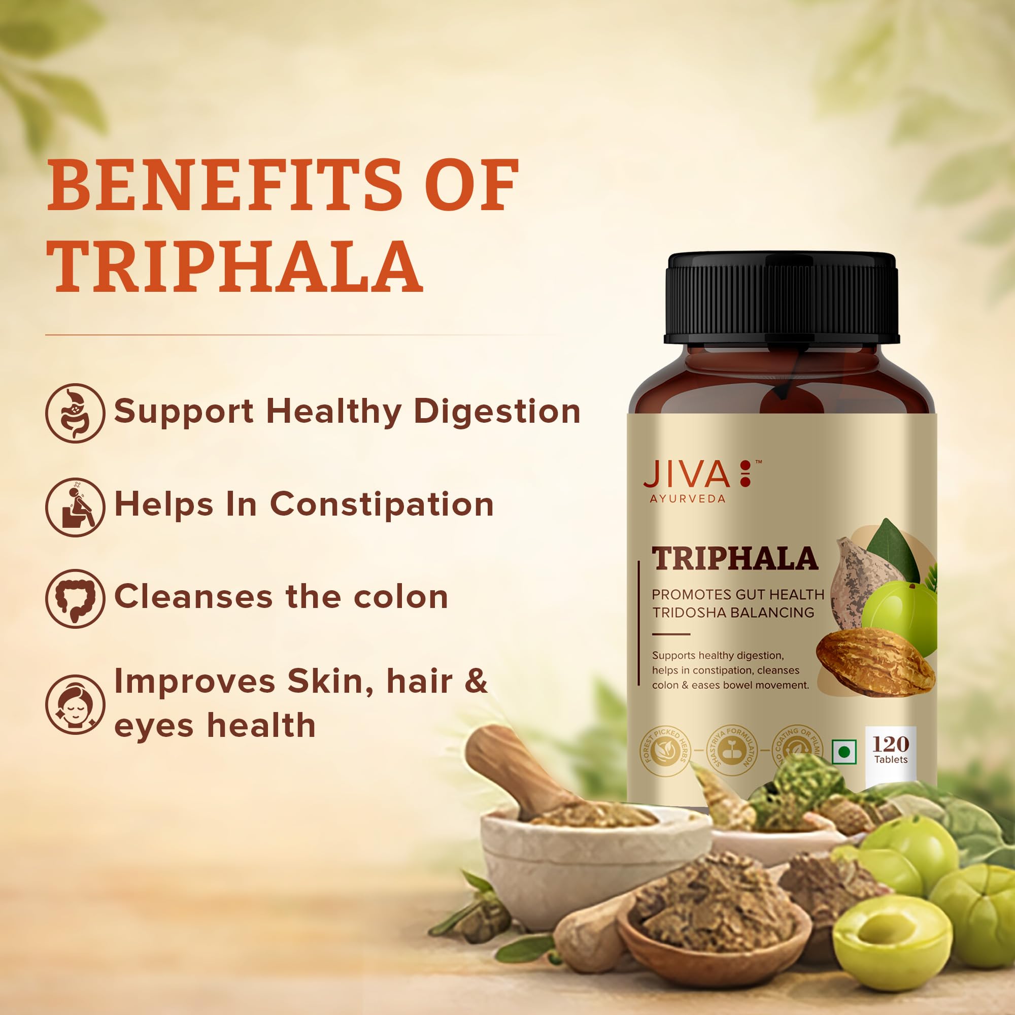 Jiva Triphala - 120 * 3 Tablets – view 5