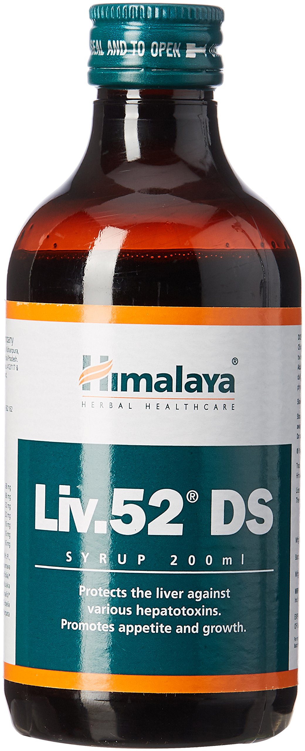 Himalaya Liv 52 DS herbal syrup bottle front view