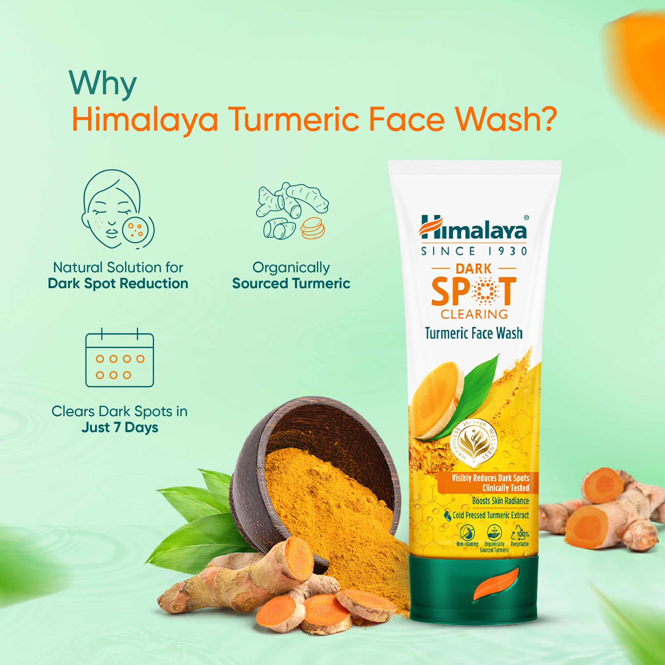 Himalaya Dark Spot Clearing Turmeric Face Wash – view 3