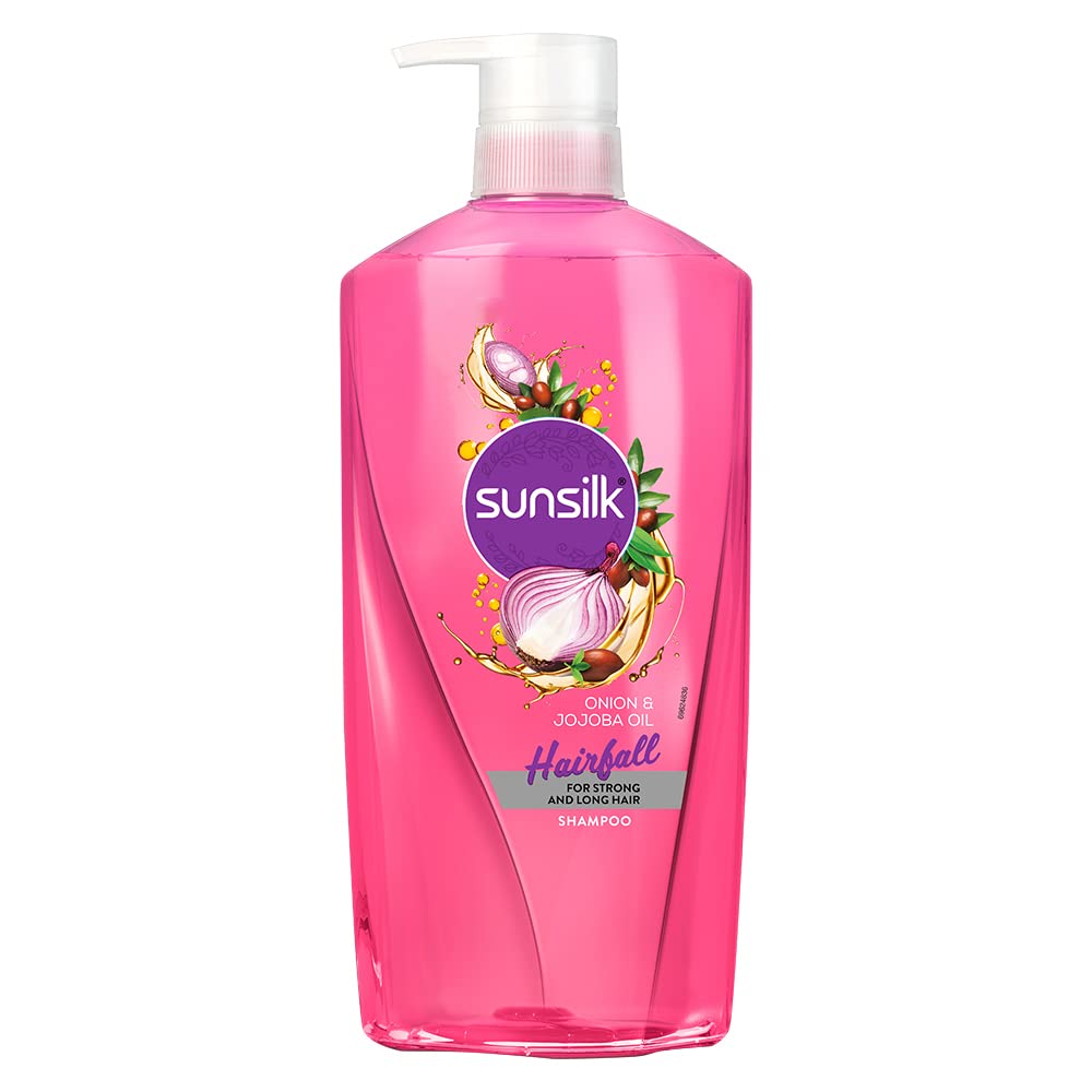 Front view of Sunsilk onion jojoba shampoo bottle, 700 ml