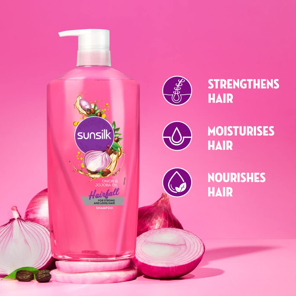 Sunsilk Onion & Jojoba Oil Hairfall Shampoo, Works Best To Nourish Your Long Hair, And Makes It Grow Stronger From The First Wash, 700ml – view 5