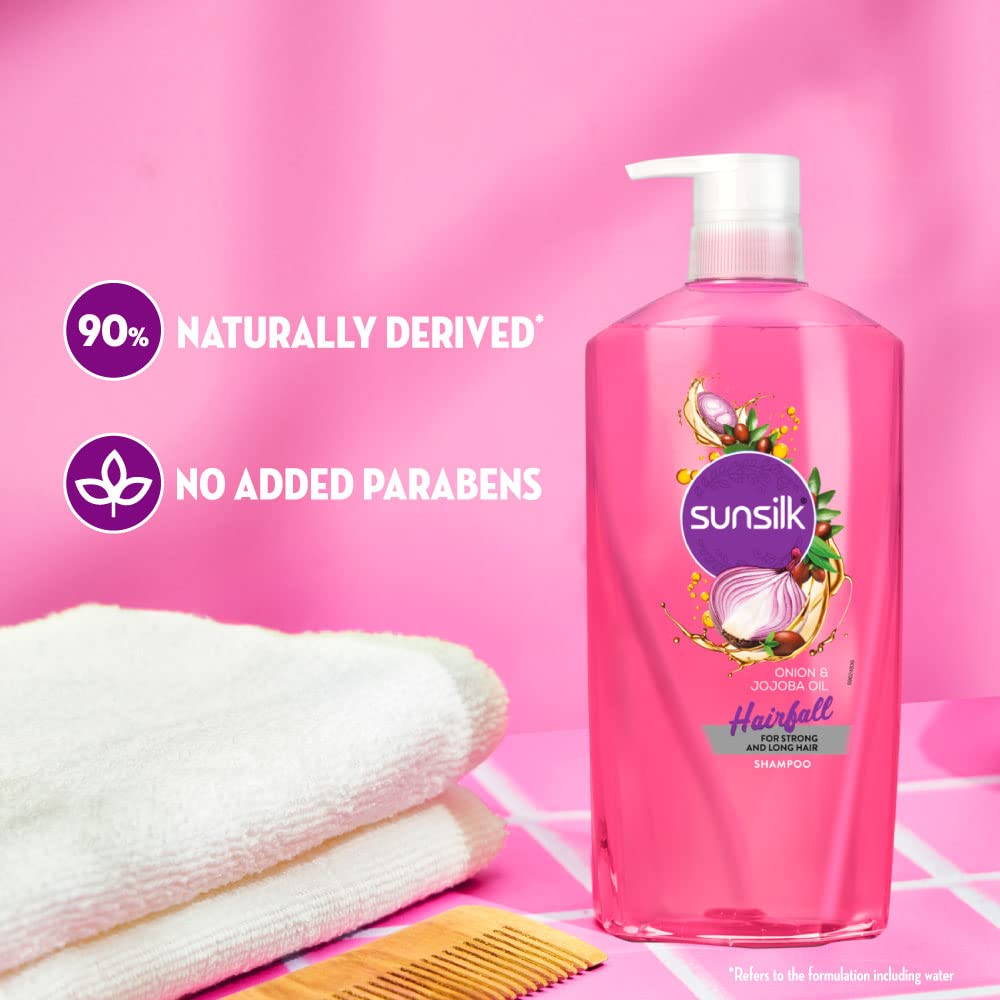 Sunsilk Onion & Jojoba Oil Hairfall Shampoo, Works Best To Nourish Your Long Hair, And Makes It Grow Stronger From The First Wash, 700ml – view 6