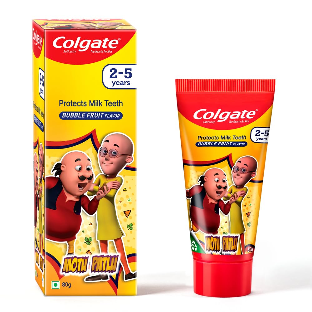 Colgate kids anti-cavity bubble fruit toothpaste tube 80g