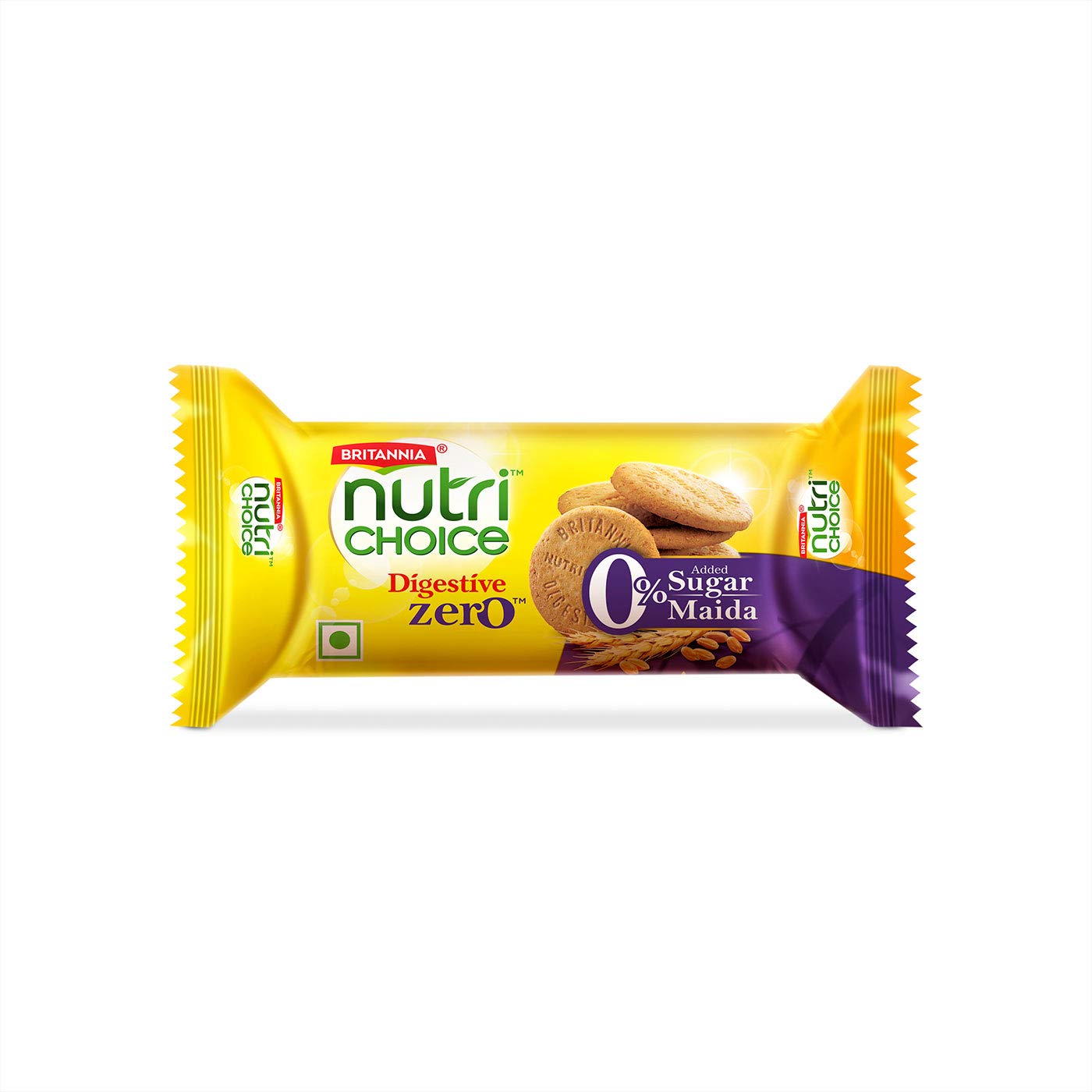 Britannia Digestive Zero 100g vegetarian multigrain biscuit pouch