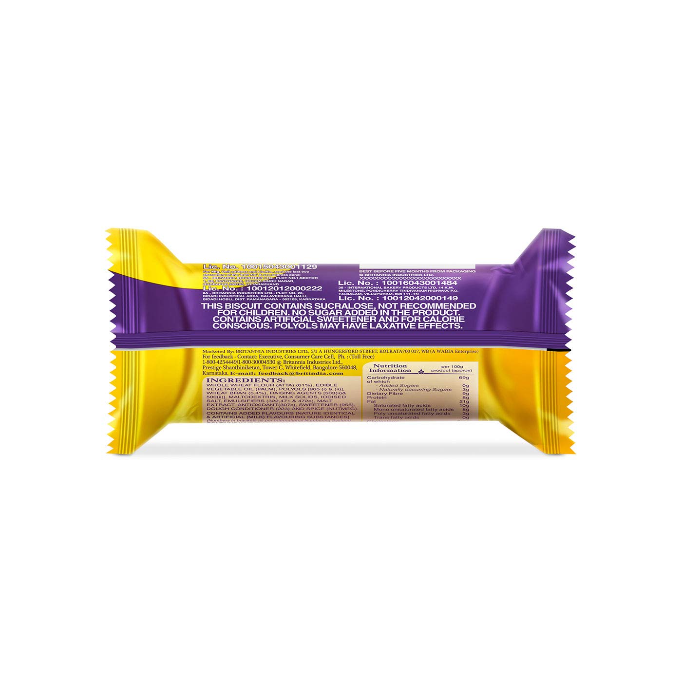 Britannia NutriChoice Digestive Zero, 100g – view 2
