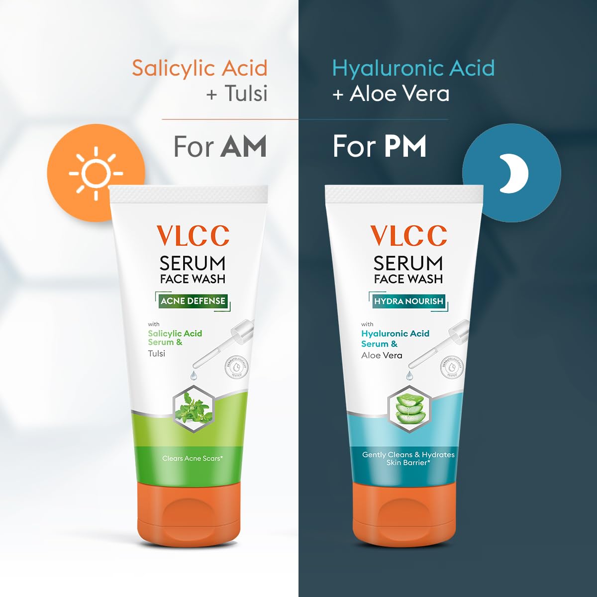 VLCC Salicylic Acid & Tulsi Serum Facewash - 150 ml to Clear Acne Scars for AM – view 3