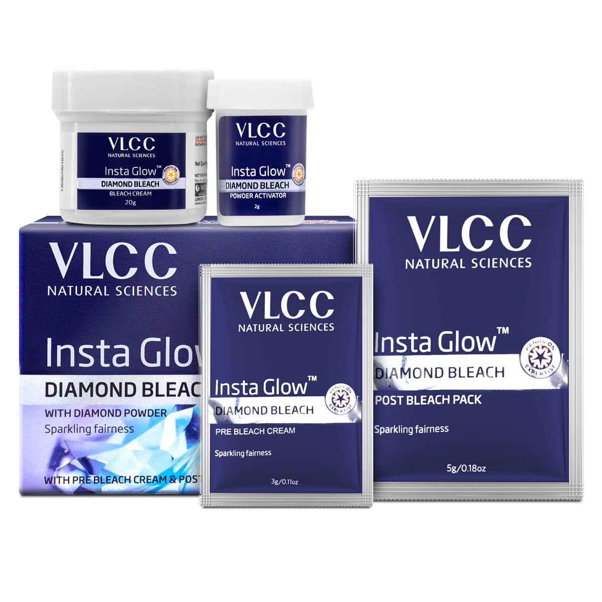 VLCC Insta Glow Diamond Bleach, 30g – view 2