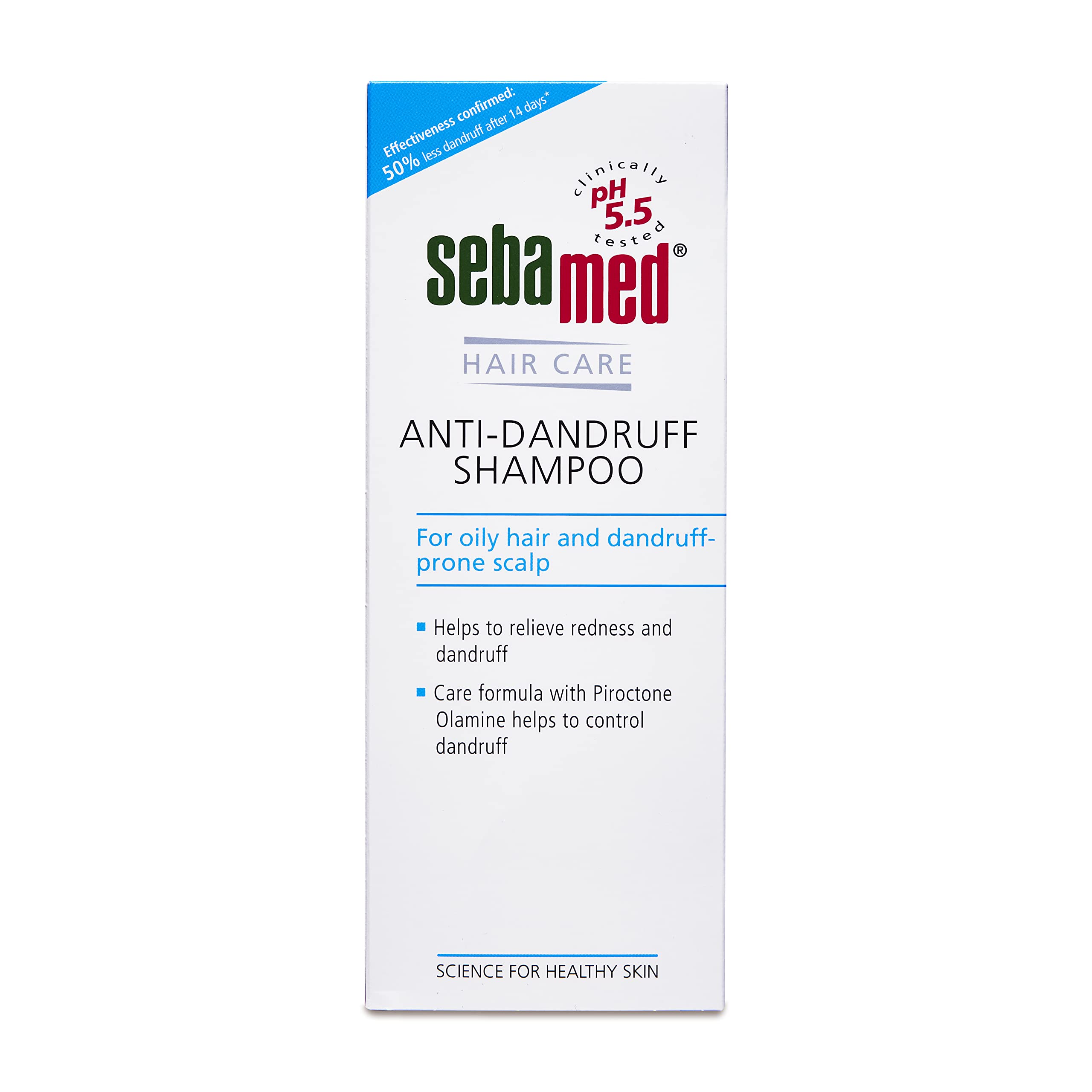 Sebamed anti dandruff shampoo bottle with 200 ml pack design