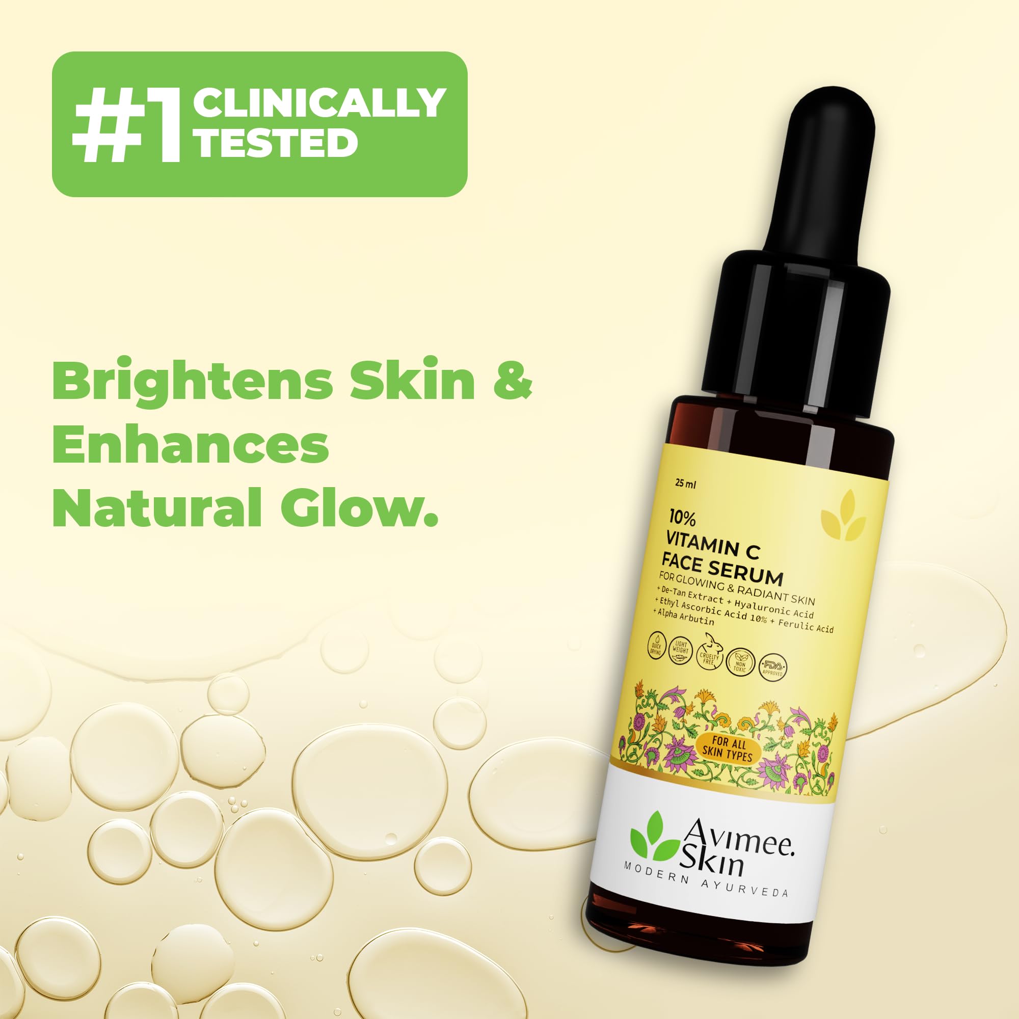 Avimee Herbal 10% Vitamin C Serum for Glowing Skin – view 2