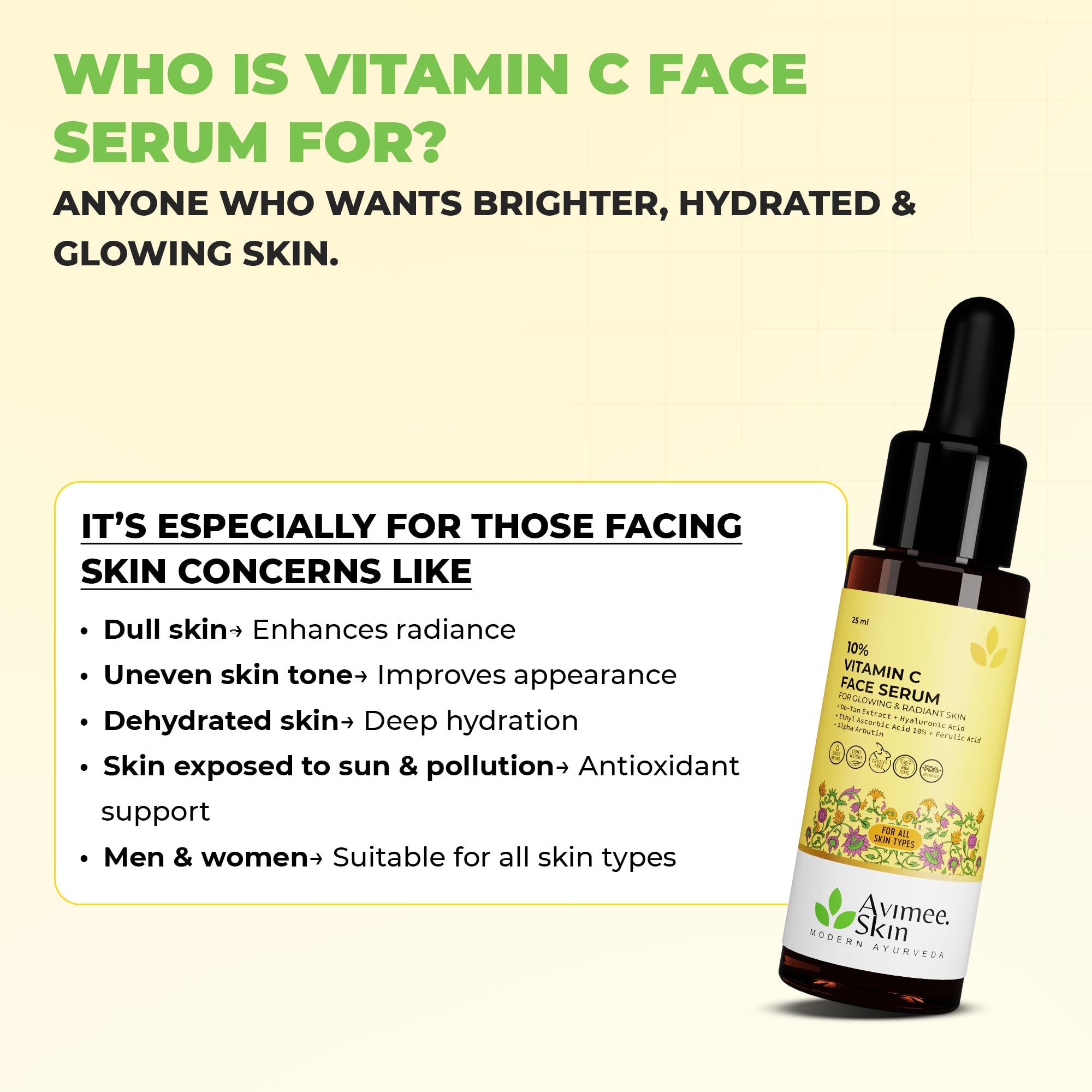 Avimee Herbal 10% Vitamin C Serum for Glowing Skin – view 6