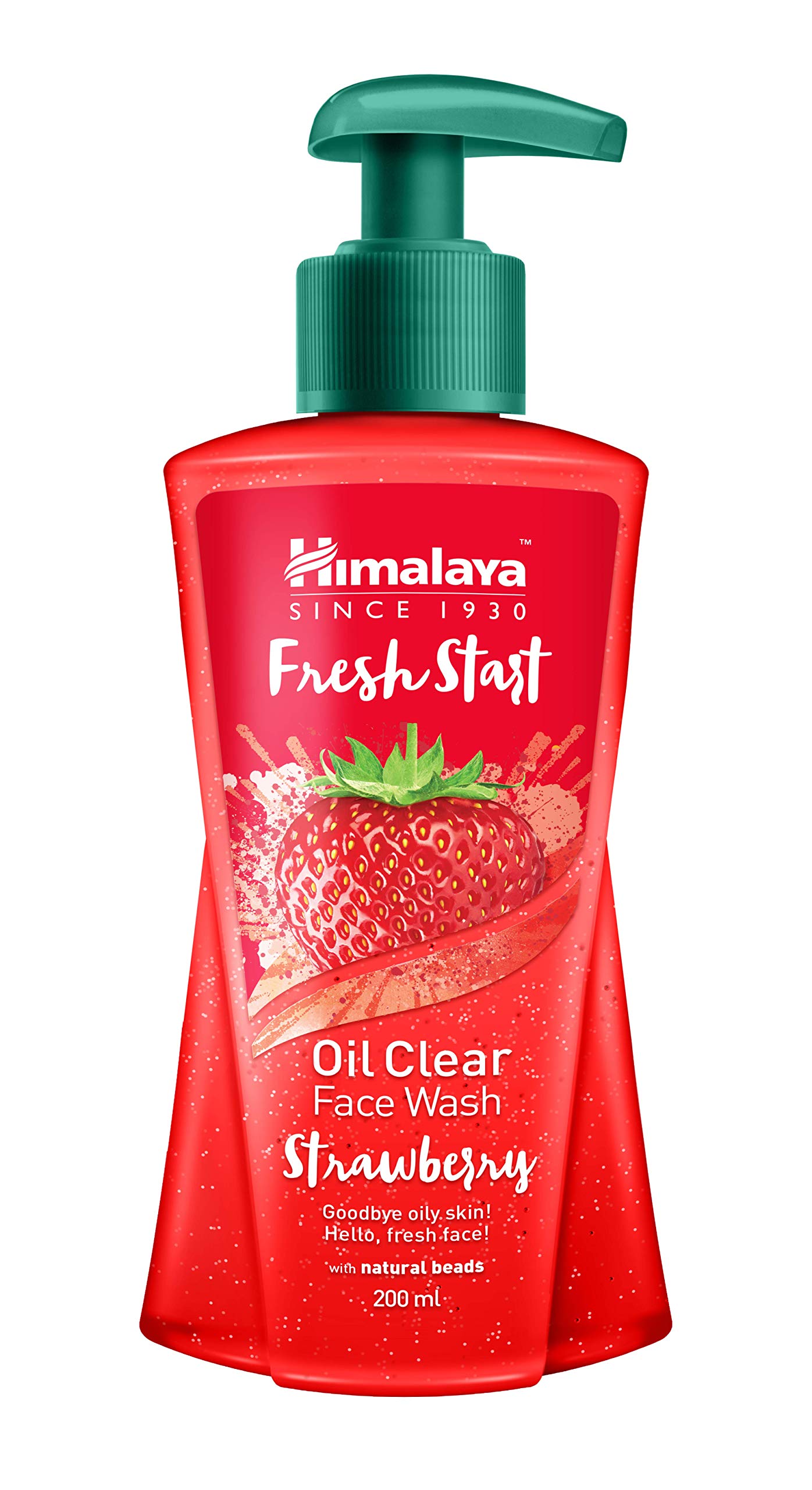 Front view of Himalaya strawberry face wash tube for oily skin