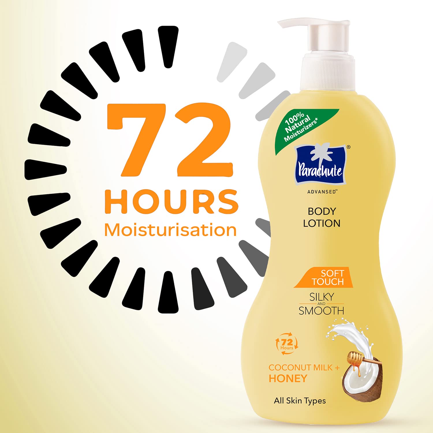 Parachute Advansed Soft Touch Body Lotion for Women & Men, All Skin types, 400ml + 250ml – view 3