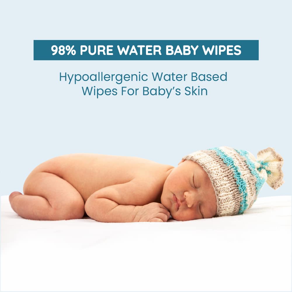 Mother Sparsh 98% Water Based Baby Wipes I Wet wipes made with Plant Fabric I 60 Pcs wipes (Combo Offer Pack of 2) – view 7