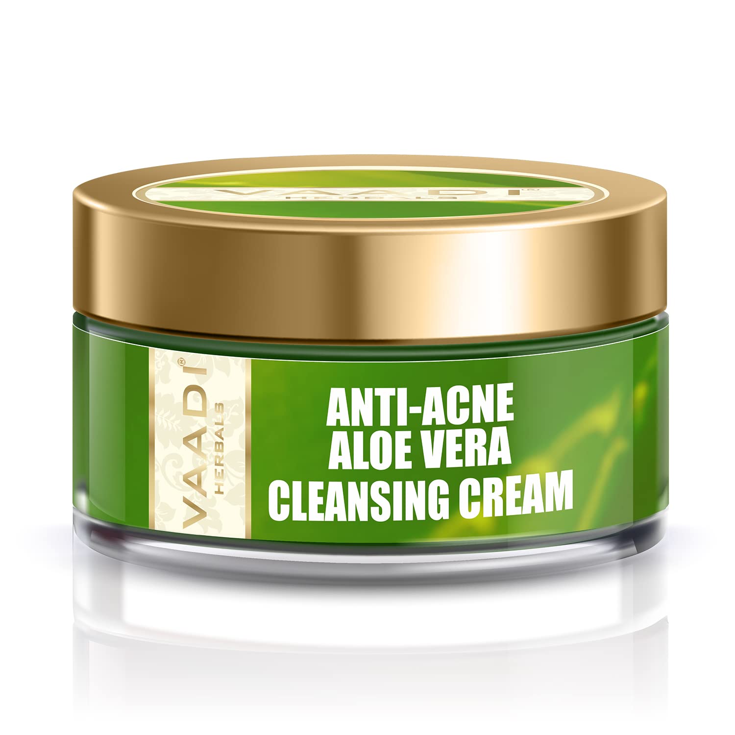 Front pack of Vaadi Herbals aloe vera cleansing cream 50g