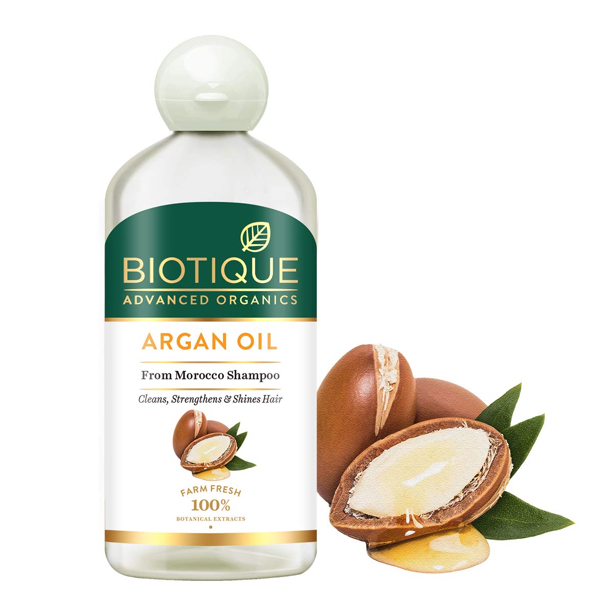 Biotique Argan Oil Hair Shampoo from Morocco (Cleans, Strengthens and Shines Hair), 300ml – view 2