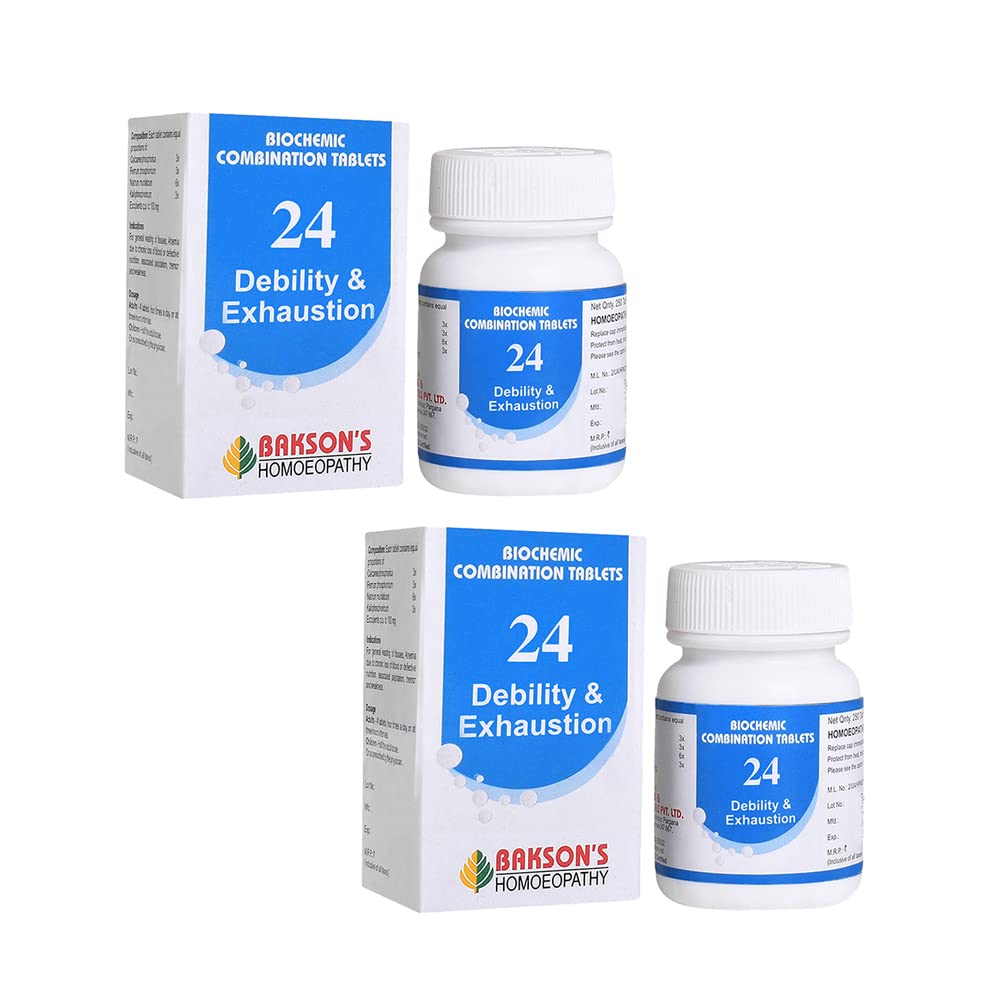 Pack of 2 Bakson's Biochemic Tablets #24 packets