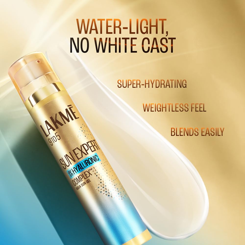 LAKMÉ Sun Expert 1% Hyaluronic water-light Sunscreen gel SPF 50 Pa++++ Best for Oily Skin – view 6