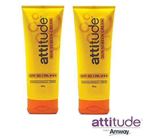 Front pack of Amway Attitude Sunscreen Cream SPF 30 set