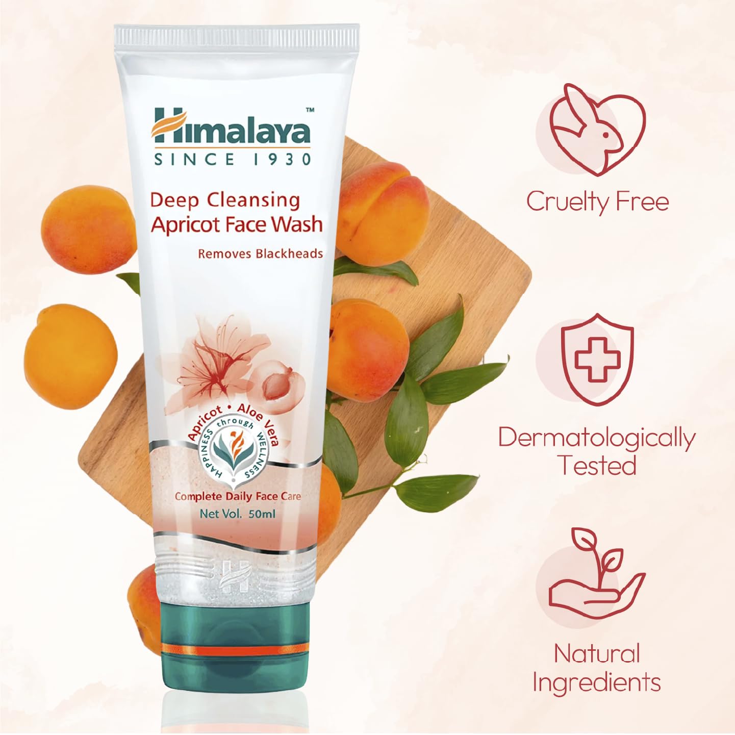 Himalaya Herbal Deep Cleansing Apricot Face Wash, 100ml – view 5