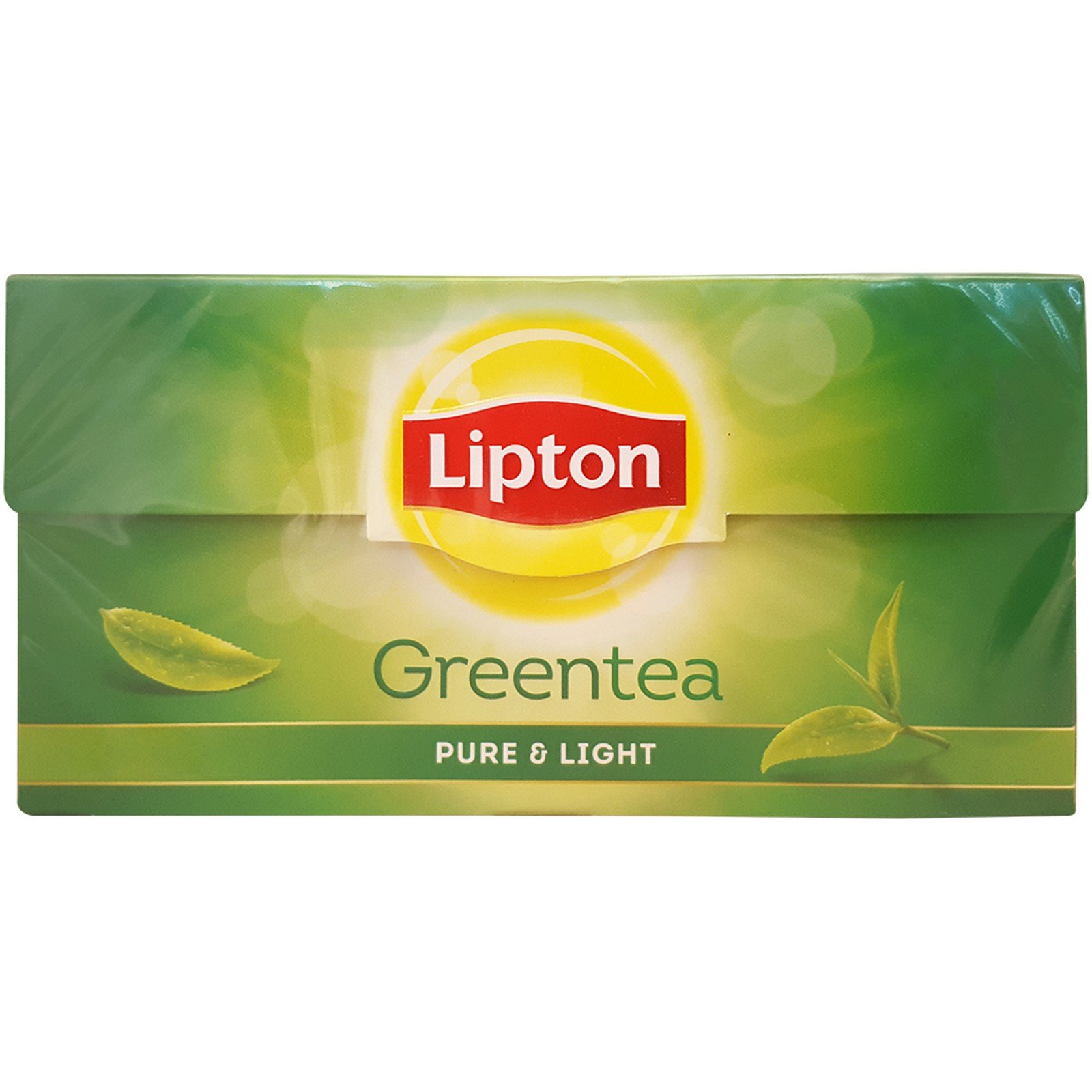 Lipton green tea bags pure and light carton