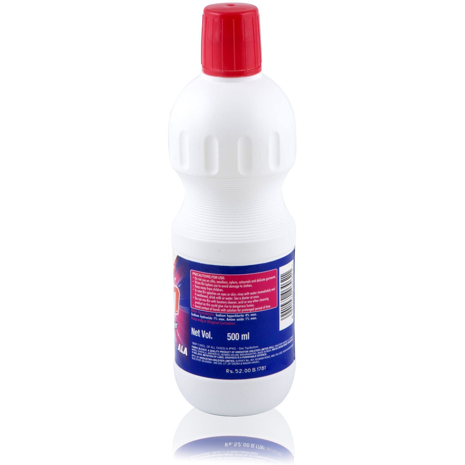 RIN liquid fabric whitener 500 ml bottle front view