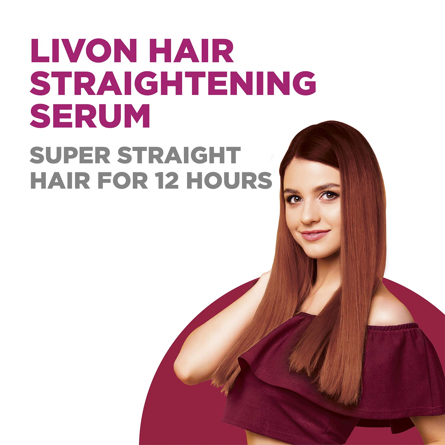 Livon Serum, 100ml (Pack of 2) and Livon Hair Straightening Serum for Straighter Hair Upto 12 Hours & 5X Less Breakage, With Heat Activa – view 7