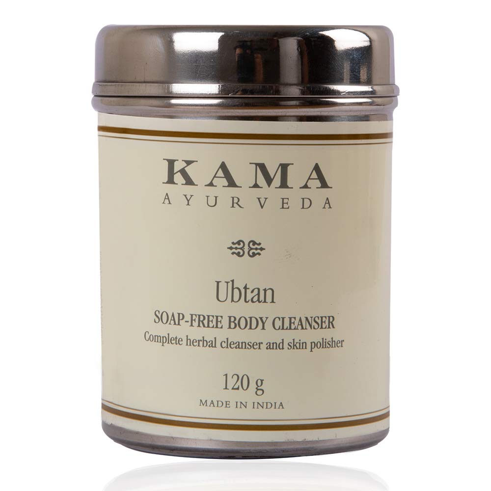 Kama Ayurveda body cleanser in white 120 g pack