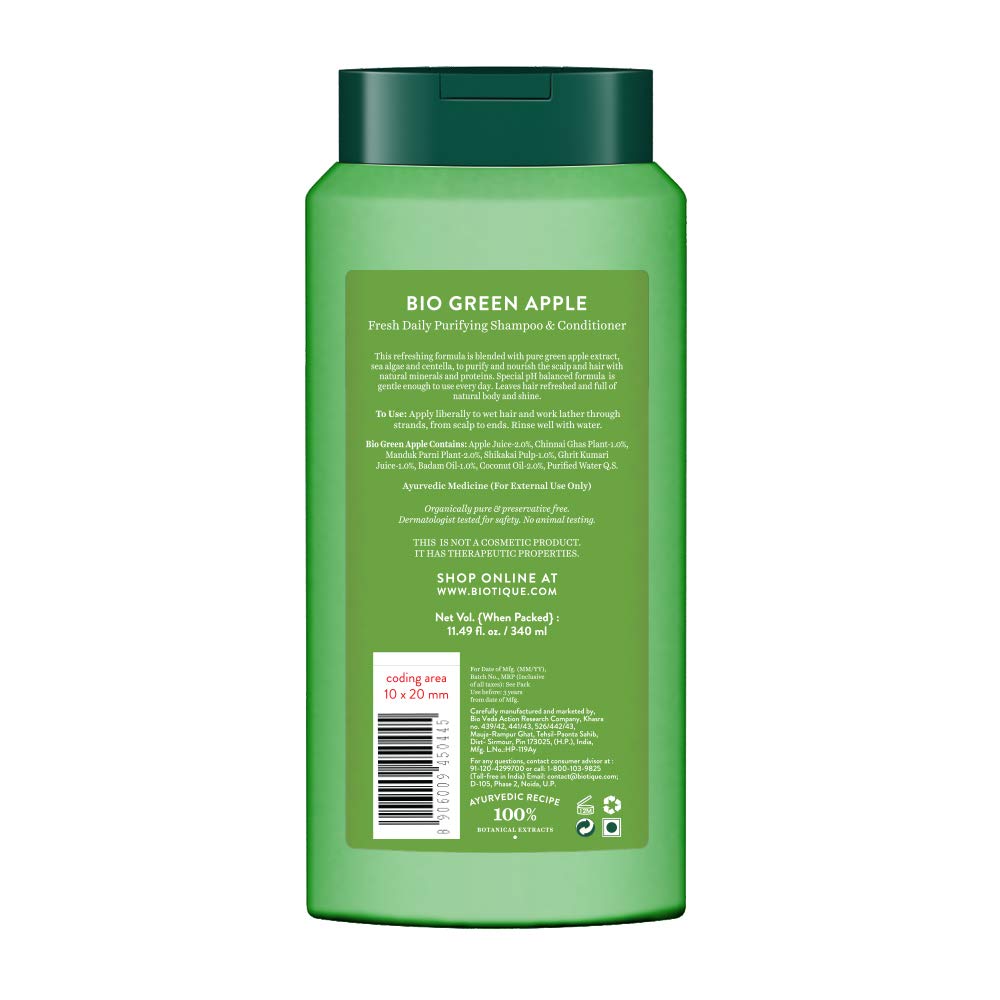 Biotique Green Apple Shine & Gloss Shampoo & Conditioner – view 2