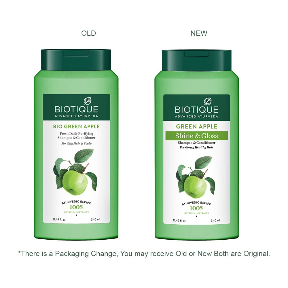 Biotique Green Apple Shine & Gloss Shampoo & Conditioner – view 3
