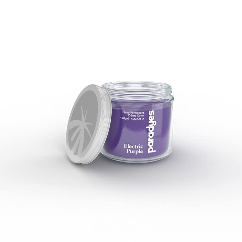 Paradyes Semi-permanent Electric Purple DIY Conditioner Based Hair Colour infused with Aloe-vera, Bhringaraj, Brahmi, Almonds & Amla 120 gm – view 3