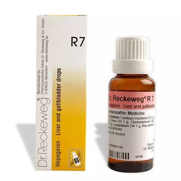 Dr. Reckeweg R 07 22 ml homeopathic liquid bottle