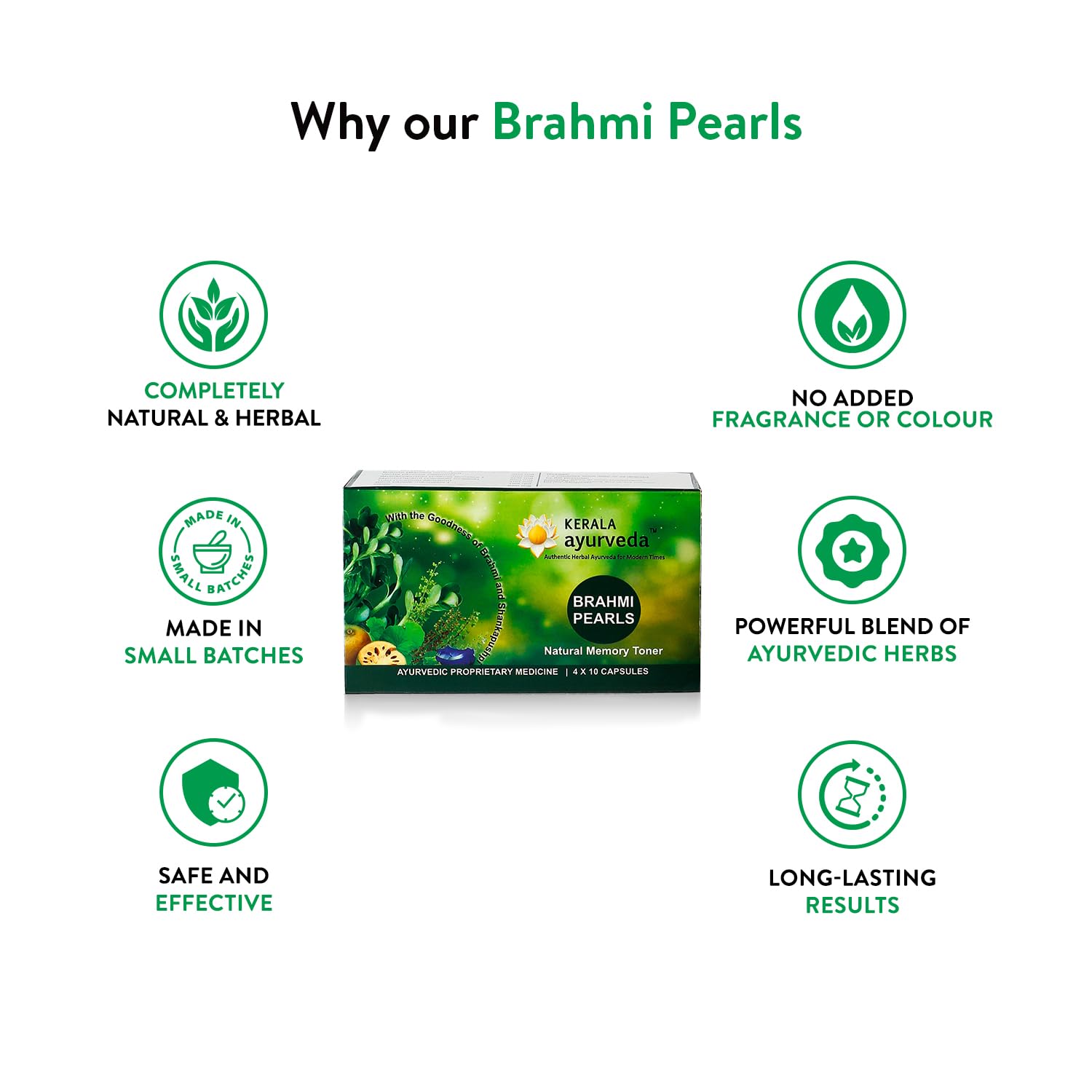 Kerala Ayurveda Brahmi Pearls 40 Capsules – view 6