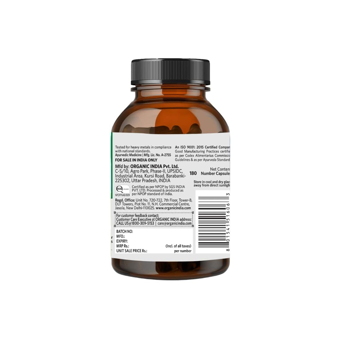 ORGANIC INDIA Neem 60 Capsules Bottle, Pack of 2 – view 2