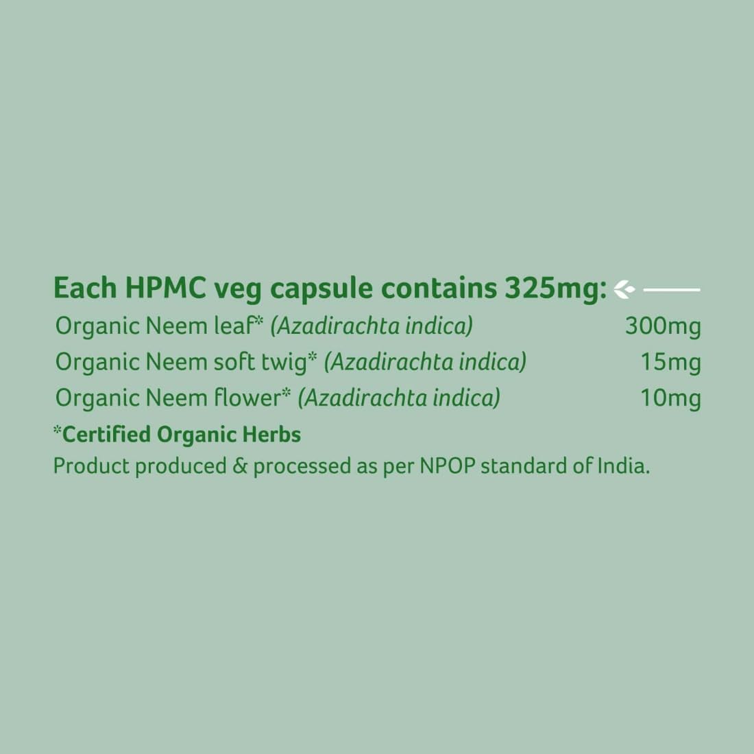 ORGANIC INDIA Neem 60 Capsules Bottle, Pack of 2 – view 4